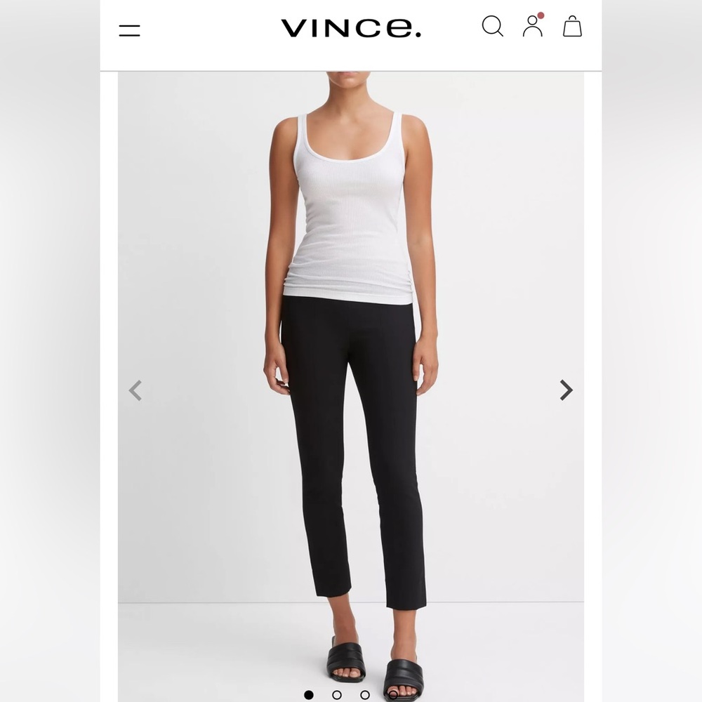 Vince Black Cropped Ankle Pants
